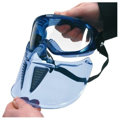 Protection faciale visor bleu pour lunette blast
