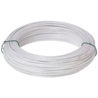 Finish – Fil de tension blanc 2.7mm en acier plastifié – Résistance aux intempéries et traitement anti-UV – Pour clôtures et palissages