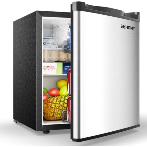 Mini-réfrigérateur EUHOMY, 46 L,réfrigérateur compact et écoénergétique idéal pour la chambre ou le bureau.