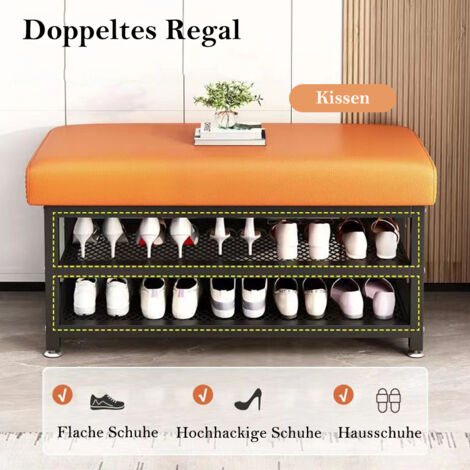 Holz Schuhregal Für Stiefel – Stehend, Mit Vertikalen Dübeln, Für 6 Paar, Für Flur, Terrasse & Schrank, S