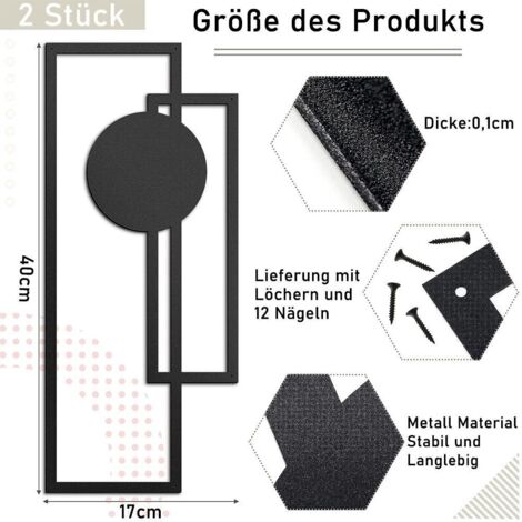 Moderne Minimalistische Wanddekoration Aus Metall