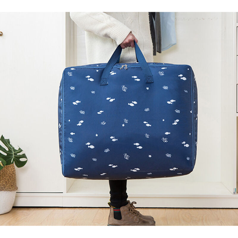 Borsa Portaoggetti Sottoletto 50L: Contenitore In Tessuto Oxford Spesso, Impermeabile E Pieghevole Con Cerniere Robusti