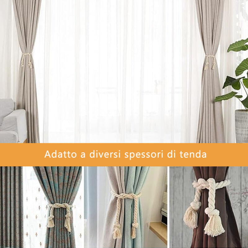 Fenghuangwu Fermatende decorativi fatti a mano, corda con