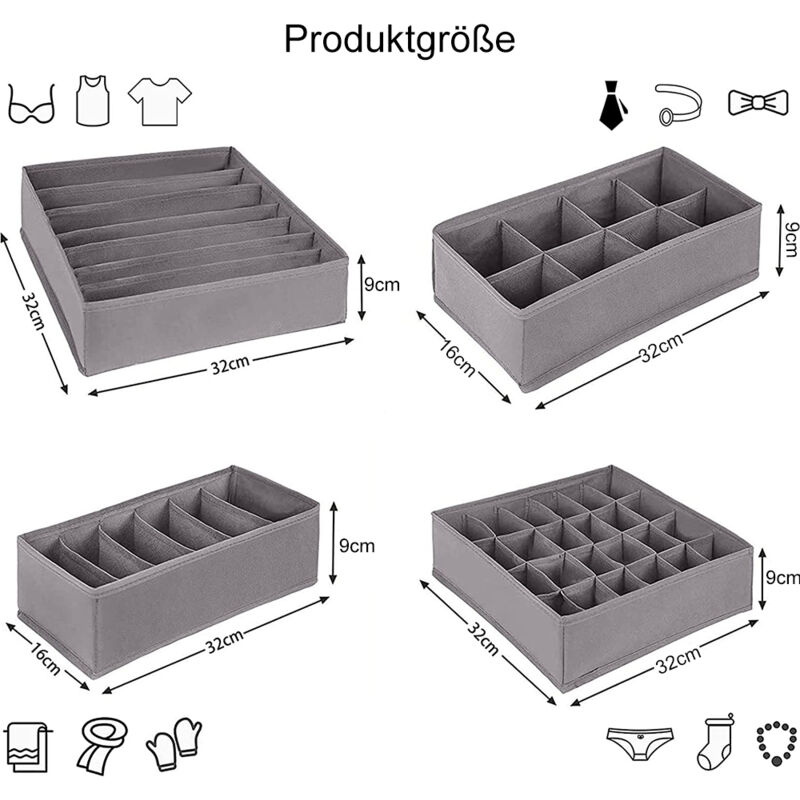 2 pezzi Organizer Pantaloni Armadio, Organizer Cassetti Armadio con Maneggiare