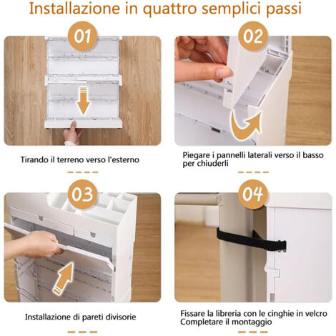 Organizer Per Cassetti | Set Di 3 | In Tessuto Pieghevole | Per Biancheria Intima, Calzini, Reggiseni | Grigio - Foto 11