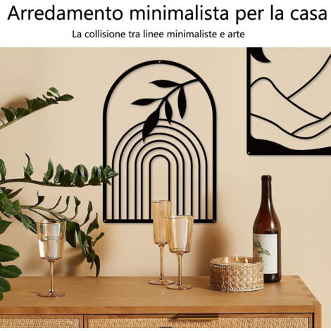 Decorazione Parete Decorazione Da Parete In Metallo, Decorazione Minimalista Decorazioni Murali In Metallo