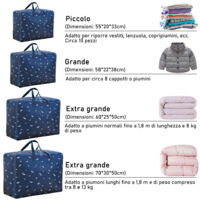 Borsa Portaoggetti Sottoletto 50L: Contenitore In Tessuto Oxford Spesso, Impermeabile E Pieghevole Con Cerniere Robusti