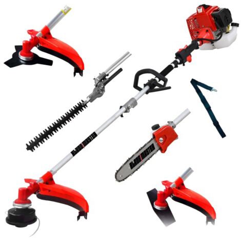 Débroussailleuse 5 en 1 65cc 4,9cv PowerGround PRO SERIES Multifonction Professionnelle