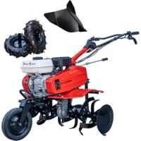 Motobineuse à essence OHV 208cc 7CV 90cm + Kit agricole - Powerground 700 édition spéciale BLADEMASTER