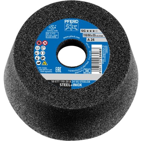 PFERD Schleiftopf ETT SG STEELOX 110 / 55 mm P 24 - 63418224