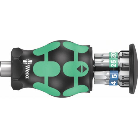 Wera Kraftform Kompakt Stubby Magazin 3 05008875001 Bit-Set TORX, Innen-Sechskant inkl. Bithalter