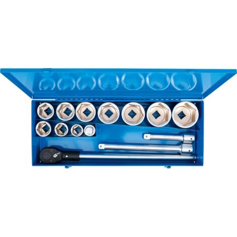 BGS Steckschlüssel-Satz Antrieb 25 mm (1&quot) 15tlg. - 1210 (1/4)
