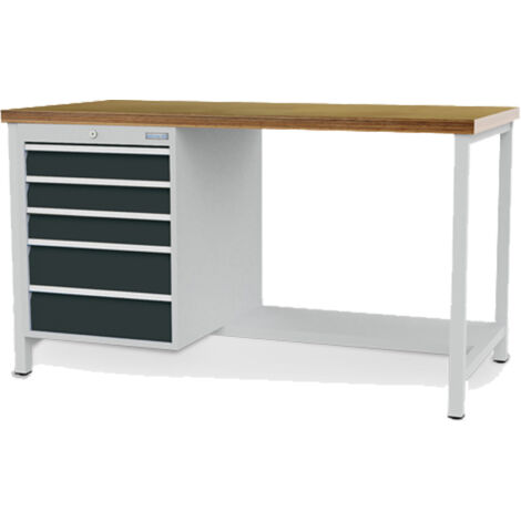 Bedrunka+Hirth Kastenwerkbank Breite 1.500 mm R 18-24 5x Schublade BxTxH 1.500x750x859 mm - 03.14.24-LVZ (1/5)