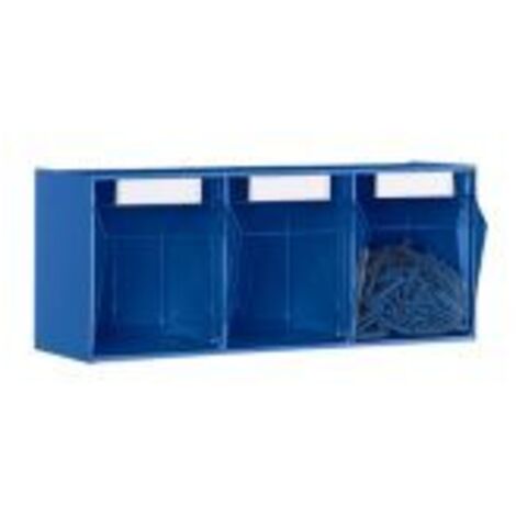 Klarsichtmagazin H242xB600xT203mm 3 x E Ku.weiß LOCKWEILER