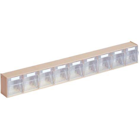 Klarsichtmagazin H77xB600xT63mm 9 x A Kunststoff beige