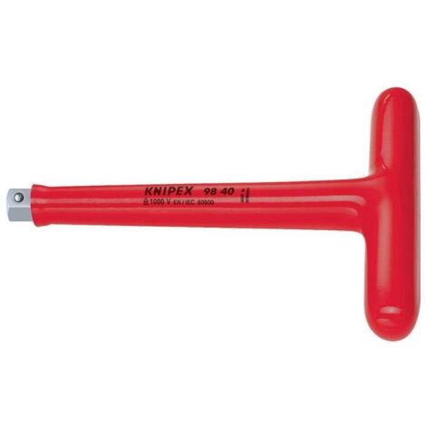 Knipex Quergriff Mit Außenvierkant 1/2" - Zange Für Steckschlüssel-Einsätze, 200mm