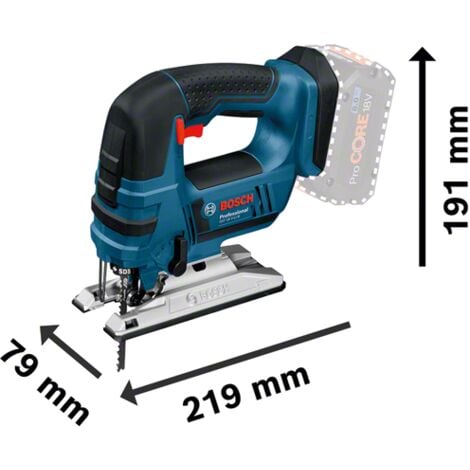 Bosch Akku-Stichsäge GST 18V-LI B Solo inkl. Zubehör-Set inkl. Stichsägeblatt-Box Holz/Metall in L-Boxx