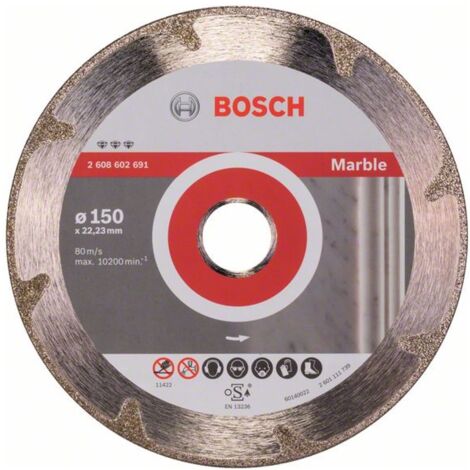 Bosch PRO Marble Diamanttrennscheibe 150 x 22,23 mm - 2608602691