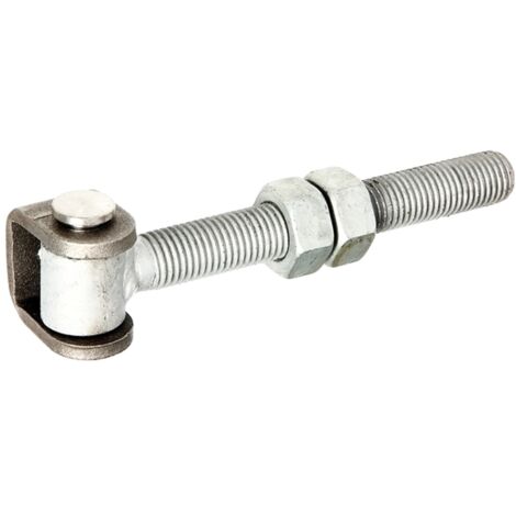 ALBERTS Torband mit Muttern, U-Bügel Stahl roh, z.Anschweißen, Gew.M20