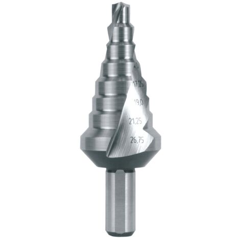 RUKO Stufenbohrer HSS spiralgenutet mit Kreuzanschliff Ø 6 - 26,75 mm - 101055