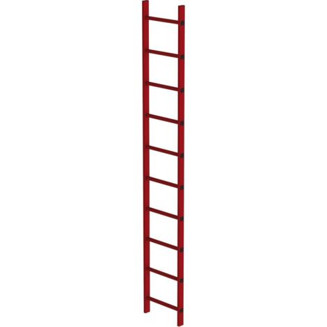 MUNK Schachtleiter aus GFK 400mm breit 10 Sprossen 2,80m lang