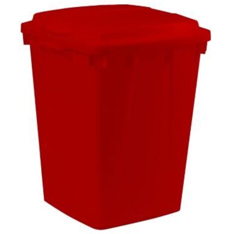 Abfall- u.Wertstoffsammler 90l H600xB485xT510mm PE rot GRAF