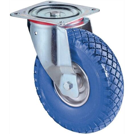 BS Rollen Lenkrolle mit Anschraubplatte Radkörper Stahl 200 mm 75 kg - L400.C91.200 (1/4)