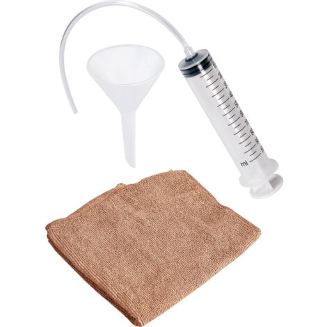 WALTER Ölwechsel Kit für Rasenmäher100ml AbsaugspritzeAbsaugschlauchTrichter