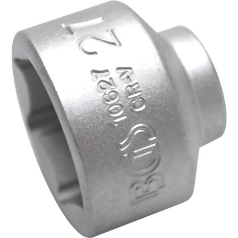 BGS Steckschlüssel-Einsatz Sechskant Antrieb Innenvierkant 10 mm (3/8&quot) SW 27 mm - 10627 (1/4)