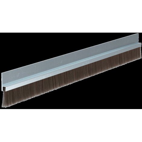 Bürstentürdichtung Ferrobros FA 25-6 Länge 1000 mm Breite 6 mm Rosshaar mixed Aufschrauben