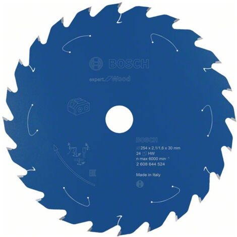 Bosch Kreissägeblatt Expert for Wood für Akku-Tischkreissägen 254 x 2,1 x 30 mm 24 - 2608644524