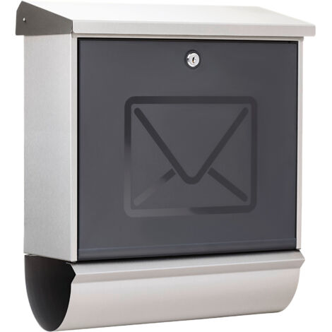 Briefkasten Lucca-Set 3713 Ni Letter H.440xB.380xT.148mm VA DIN C4 BURG-WÄCHTER