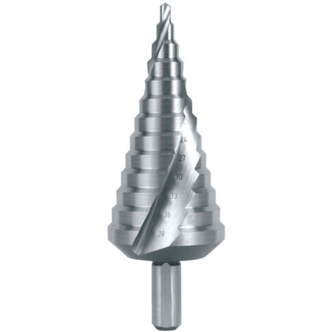 RUKO Stufenbohrer HSS spiralgenutet mit Kreuzanschliff Ø 4 - 39 mm - 101056/RUKO