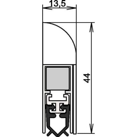 Türdichtung Wind-Ex 1-311 1-seitig Länge 985 mm weiß Holztüren