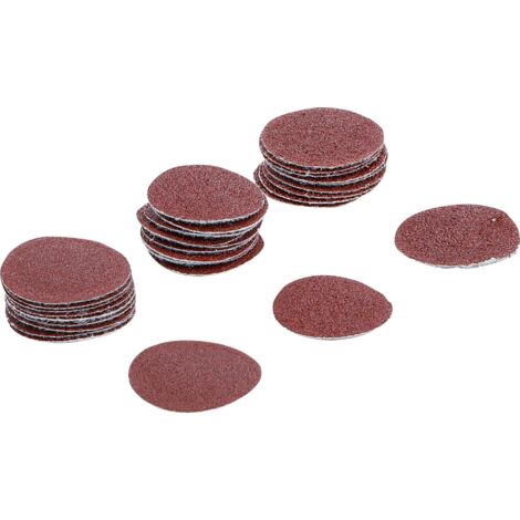 BGS Schleifblatt-Satz für Exzenterschleifer Ø 30 mm K 60 - 80 - 120 30tlg. - 70193 (1/3)
