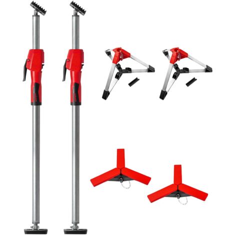 Bessey STE250 | Telescopic Drywall Support STE With Pump Grip Up To A Maximum Of 350 Kg Non-slip