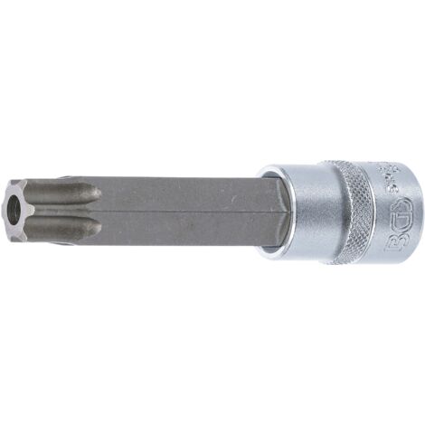 Bit-Einsatz Länge 110 mm Antrieb Innenvierkant 12,5 mm (1/2") T-Profil (für Torx) mit Bohrung T80 (1/2)
