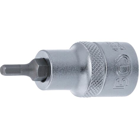 BGS Bit-Einsatz Antrieb Innenvierkant 12,5 mm (1/2") Innensechskant 4 mm - 4250 (1/2)