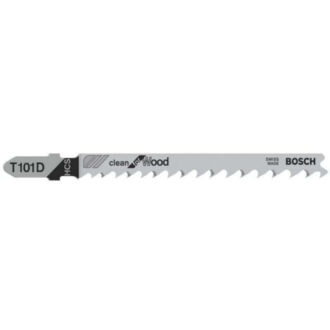 Bosch Stichsägeblatt T 101 D Clean for Wood, 3er-Pack - 2608630558