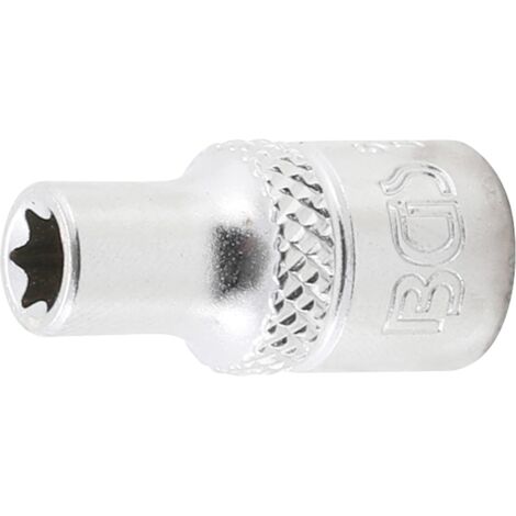 BGS Steckschlüssel-Einsatz E-Profil Antrieb Innenvierkant 6,3 mm (1/4&quot) SW E6 - 6406 (1/4)