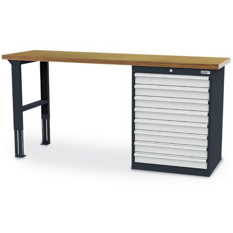 WS24 Reihenwerkbank B x T x H 2.000 x 600 x 960 mm - WS24-100266 (1/2)