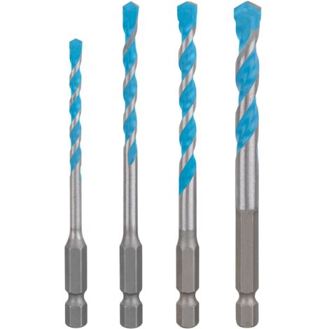 BOSCH Bohrer-Set EXPERT HEX-9 Multi Construction Arbeitslänge 45/50/60/50 mm4-teilig Ø 4/5/6/8 mm