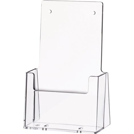 Helit Tischprospekthalter „the Helpdesk“ – Glasklar Für 1/3 DIN A4 Hochformat