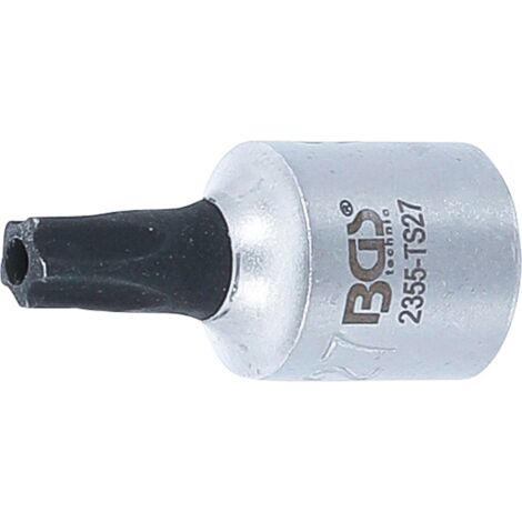 Bit-Einsatz  Antrieb Innenvierkant 6,3 mm (1/4")  TS-Profil (für Torx Plus) mit Bohrung TS27 (1/3)