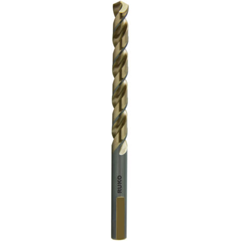 RUKO 10x Spiralbohrer HSSE-Co 5 Dreiflächenschaft Ø 6mm - 228060