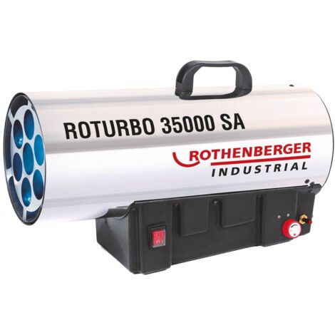 ROTHENBERGER Industrial Heizkanone ROTURBO 35000SA mit Piezo inkl. Schlauch &amp Regler - 1500000364