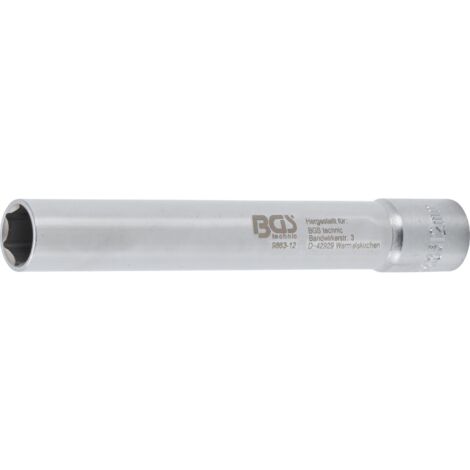 Steckschlüssel-Einsatz Sechskant, extra tief  Antrieb Innenvierkant 10 mm (3/8")  12 mm