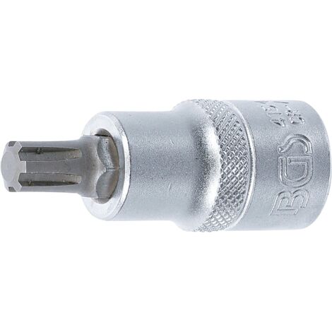 BGS Bit-Einsatz Antrieb Innenvierkant 12,5 mm (1/2") Keil-Profil (für RIBE) M9 - 4154