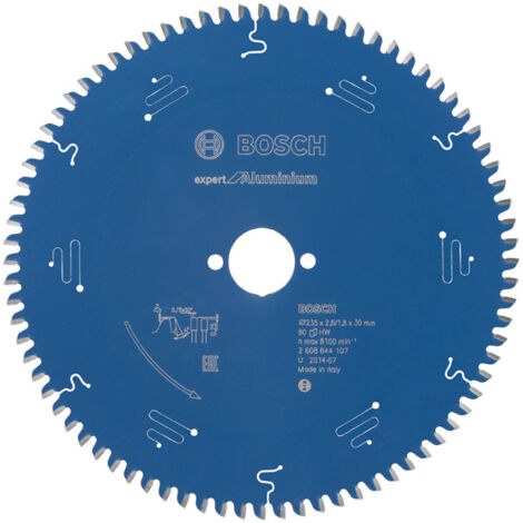 Bosch Kreissägeblatt Expert for Aluminium für Handkreissägen 235 x 30 x 2,6 mm 80 - 2608644107