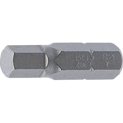 BGS Bit Antrieb Außensechskant 8 mm (5/16") Innensechskant 7 mm - 4387 (1/2)